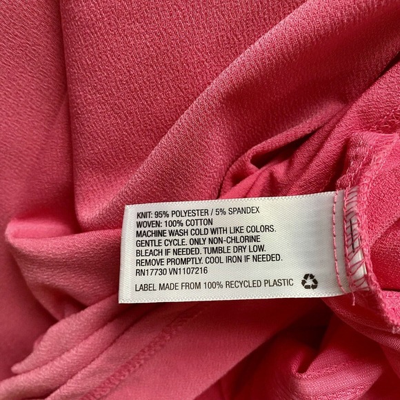 Ava & Viv Comfy Top Tie Front or Back Coral Pink  size 1X - Picture 6 of 10